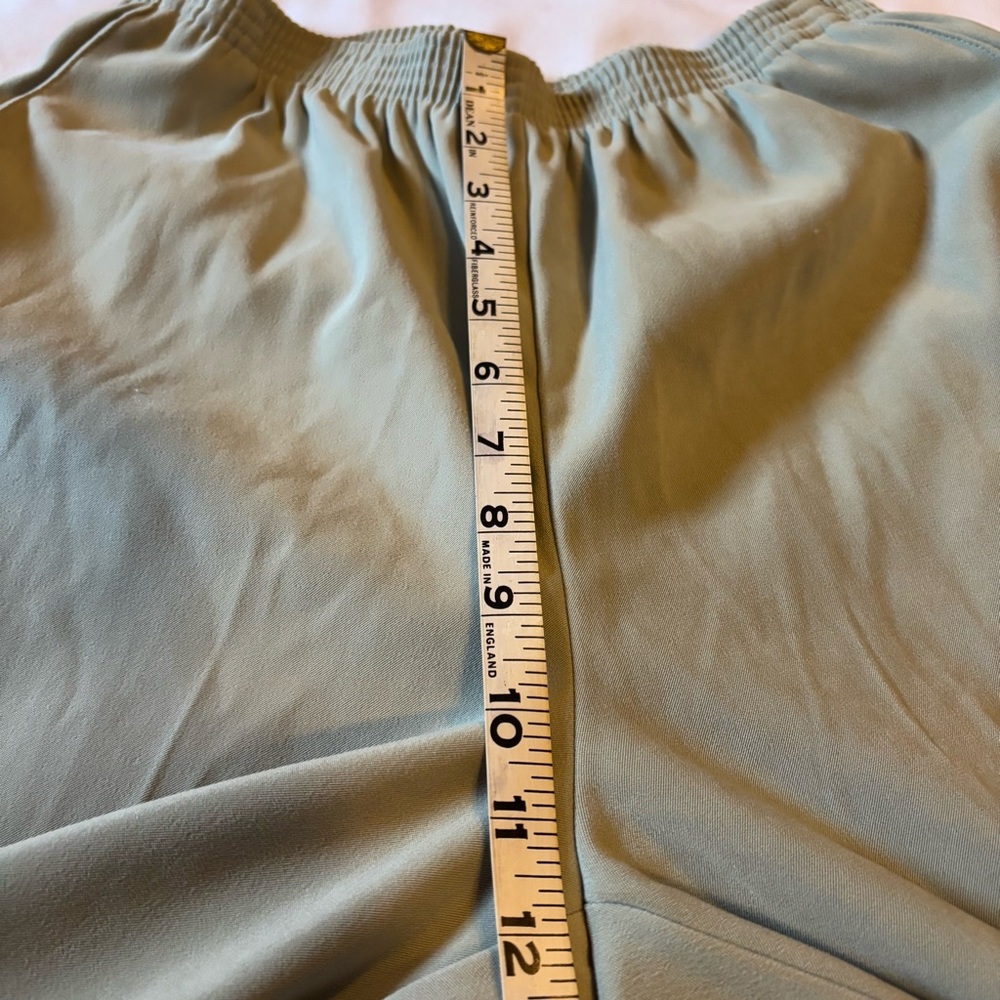 Alfred Dunner Sz 10 Sage Button down long sleeve top and Elastic waist pant set - Picture 7 of 8